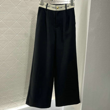 商品名称：セリーヌ CELINE XG-KCCE25001  2025年春夏最新入荷 ストレートパンツ ワイドパンツ ズボン カジュアルパンツ