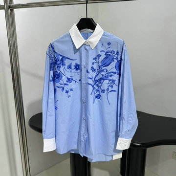 商品名称：グッチ GUCCI XG-CCGG25001 2025年春夏最新入荷 ポプリン シャツ ブラウス ロングスリーブ ワイシャツ