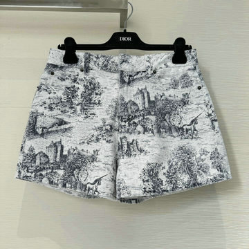クリスチャンディオール CHRISTIAN DIOR 2025年春夏最新入荷 トワル ドゥ ジュイ スコットランド ショートパンツ デニムパンツ