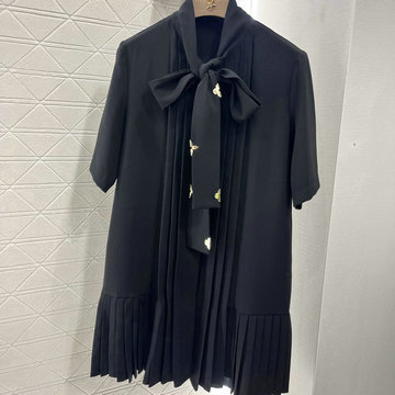 商品名称：ルイヴィトン LOUISVUITTON XG-KQLV25002 2025年春夏最新入荷 ネッカチーフ付き ドレス シャツワンピース レディース 半袖