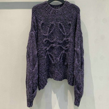 商品名称：ロエベ LOEWE XG-MYLE25002  2025年春夏最新入荷 セーター クルーネック ニット ロングスリーブ カシミヤ ウール