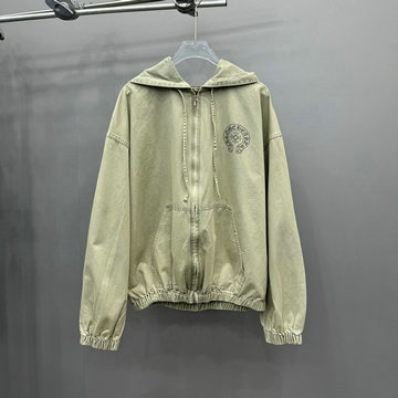 商品名称：クロムハーツ Chrome Hearts XG-WTCM25001 2025年春夏最新入荷 ロングスリーブ ジャケット ジップアップ トップスコート 長袖 アウターコート