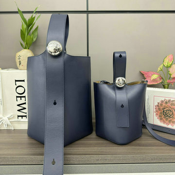 ロエベ LOEWE GH-LE062341SL　2025年最新入荷 ペブル バケットバッグ ミディアム ハンドバッグ 手持ちかばん トートバッグ レディース