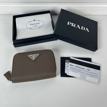 プラダ PRADA GH-PD2MM003LHS　2025年最新入荷 ヴィッテロダイノレザー コインケース ジップウォレット ファスナー短財布