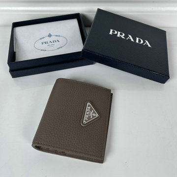 プラダ PRADA GH-PD2MO004LHS　2025年最新入荷 カードケース 二つ折り短財布 札入れ