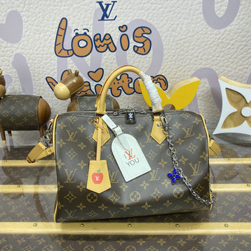 ルイヴィトンLOUISVUITTON 057-M12803　2025年最新入荷 EXCLUSIVE 57th Street NYC Speedy Soft 30 ボストンバッグ  ショルダーバッグ