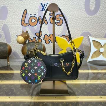 ルイヴィトン LOUISVUITTON 057-M13099　2025年最新入荷 LV TM Marellini ホーボーバッグ ハンドバッグ ショルダーポーチ モノグラム キャンバス マルチカラー