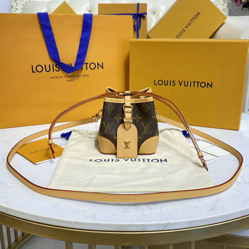 ルイヴィトン LOUISVUITTON 057-M57099　2020年最新入荷 ミニバケットバッグ 斜め掛け ショルダーバッグ レディースかばん モノグラムキャンパス
