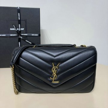 イヴサンローラン Saint laurent YSL 057-YSL801439BK　2025年最新入荷 LOULOU ミディアム ショルダーバッグ エンベロープバッグ レディース