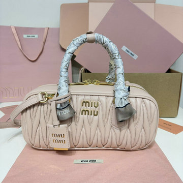 ミュウミュウ MIUMIU 057-MM5BB148BLF　2025年最新入荷 アルカディ トートバッグ ミディアム ハンドバッグ 2way ショルダーバッグ レディース