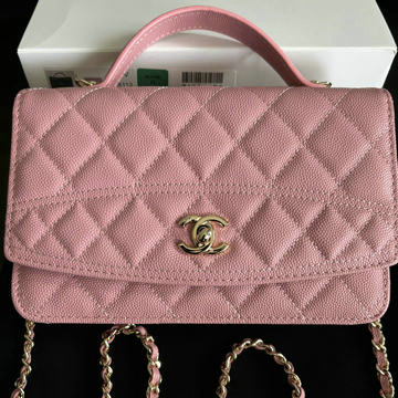 シャネル CHANEL CC-CH4402QFH 2025年最新入荷 チェーン クラッチ バッグ ショルダーバッグ レディース グレインド カーフスキン