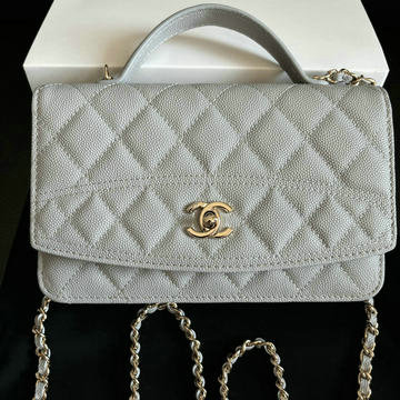 シャネル CHANEL CC-CH4402QHS 2025年最新入荷 チェーン クラッチ バッグ ショルダーバッグ レディース グレインド カーフスキン