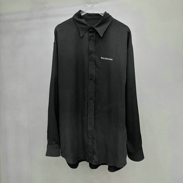 バレンシアガ BALENCIAGA XG-CCBA25001　2025年春夏最新入荷 オーバーサイズ ユニセックス ワイシャツ ブラウス ブラウス 長袖 ストリートスタイル 男女兼用