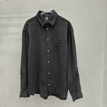 商品名称：クロムハーツ Chrome Hearts XG-CCCM25002　2025年春夏最新入荷 オーバーサイズ ユニセックス ワイシャツ ブラウス 長袖 ストリートスタイル 男女兼用