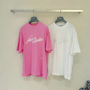 商品名称：アクネ ストゥディオズ Acne Studio XG-TDAS25001　2025年春夏最新入荷 ショートスリーブ ロゴTシャツ リラックスフィット クルーネック ユニセックス おしゃれ