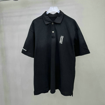 商品名称：クロムハーツ Chrome Hearts XG-TDCM25001　2025年春夏最新入荷 オーバーサイズ ユニセックス ポロシャツ 半袖 カジュアル おしゃれ
