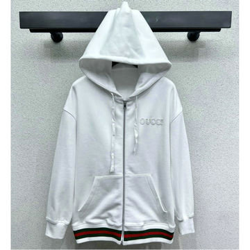 商品名称：グッチ GUCCI XG-WTGG25001　2025年春夏最新入荷 ウェブ ストライプ コットンジャージー スウェットジャケット フーディーコート レディース カジュアル おしゃれ