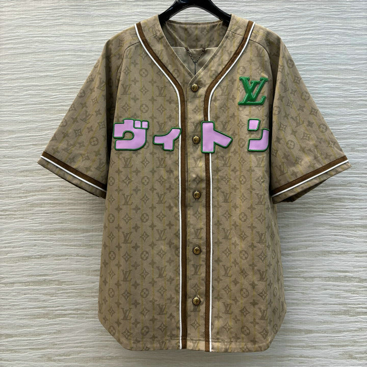 ルイヴィトン LOUISVUITTON XG-WTLV25001　2025年春夏最新入荷 プリント入り 野球コート 半袖 レディース カジュアル おしゃれ