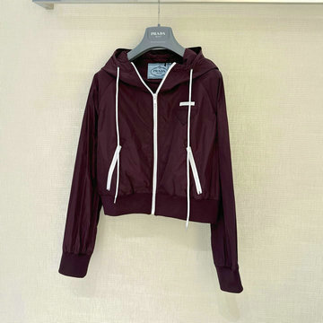 プラダ PRADA XG-WYPD25002　2025年春夏最新入荷 フーディー ジップジャケット パーカー 長袖 レディース カジュアル おしゃれ