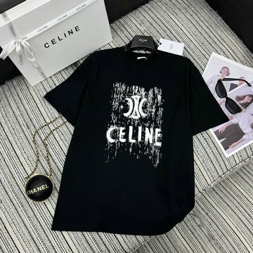 セリーヌ CELINE JS-TDCE25003　2025年春夏最新入荷 コットンジャージー Tシャツ 半袖 クルーネック カジュアル おしゃれ