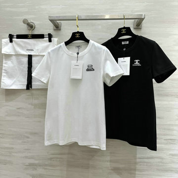 商品名称：シャネル CHANEL JS-TDCH25004　2025年春夏最新入荷 コットンジャージー Tシャツ 半袖 クルーネック カジュアル おしゃれ
