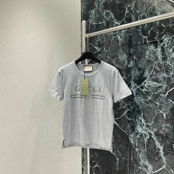 商品名称：グッチ GUCCI JS-TDGG25005　2025年春夏最新入荷 コットンジャージー プリント Tシャツ 半袖 クルーネック レディース カジュアル おしゃれ