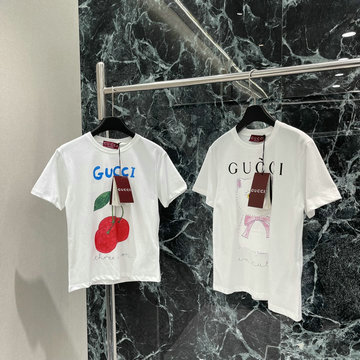 商品名称：グッチ GUCCI JS-TDGG25006　2025年春夏最新入荷 コットンジャージー プリント Tシャツ 半袖 クルーネック レディース カジュアル おしゃれ