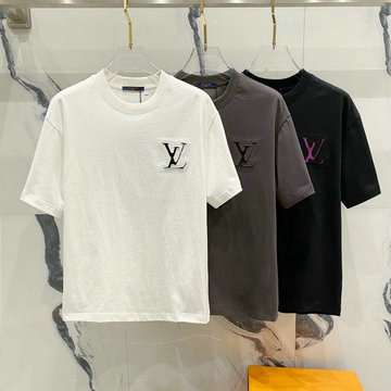 商品名称：ルイヴィトン LOUISVUITTON JS-TDLV25009　2025年春夏最新入荷 コットンジャージー Tシャツ 半袖 クルーネック レディース カジュアル おしゃれ