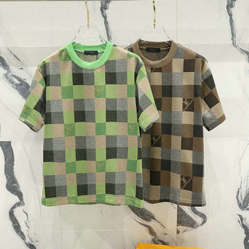 商品名称：ルイヴィトン LOUISVUITTON JS-TDLV25011　2025年春夏最新入荷 ダミエ ショートスリーブ Tシャツ 半袖 クルーネック レディース カジュアル おしゃれ