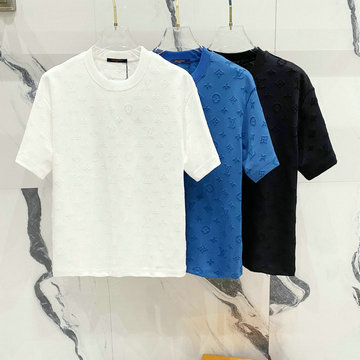 ルイヴィトン LOUISVUITTON JS-TDLV25012　2025年春夏最新入荷 ジャージーコットン ショートスリーブ Tシャツ 半袖 クルーネック レディース カジュアル