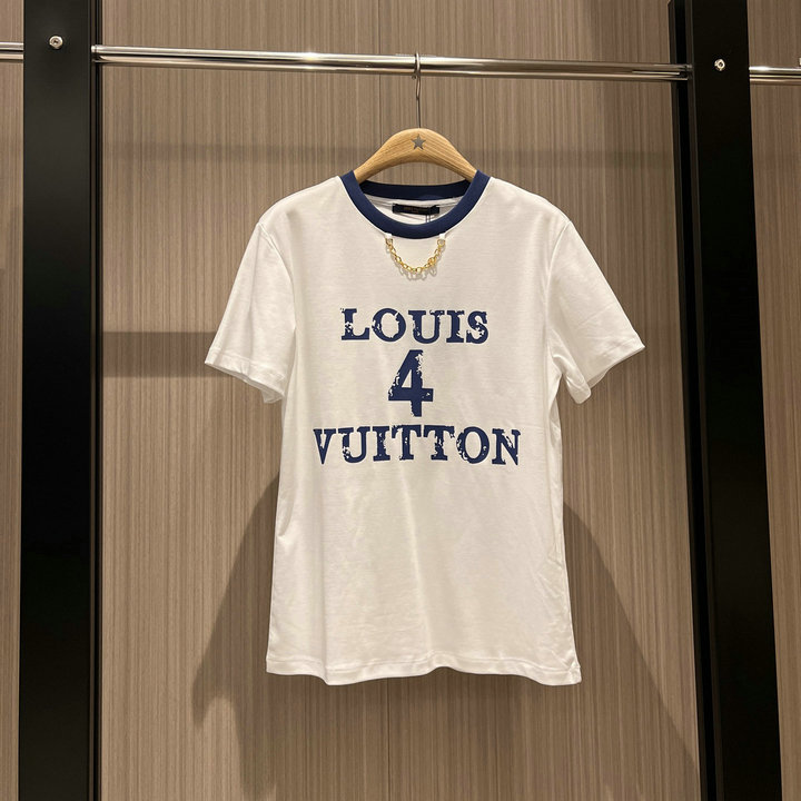 商品名称：ルイヴィトン LOUISVUITTON JS-TDLV25015　2025年春夏最新入荷 Louis 4 Vuitton Tシャツ 半袖 クルーネック レディース カジュアル おしゃれ