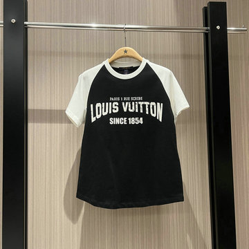 商品名称：ルイヴィトン LOUISVUITTON JS-TDLV25016　2025年春夏最新入荷 シグネチャー バーシティTシャツ 半袖 クルーネック レディース カジュアル おしゃれ