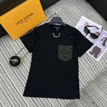 商品名称：ルイヴィトン LOUISVUITTON JS-TDLV25019　2025年春夏最新入荷 モノグラム ポケットTシャツ 半袖 クルーネック レディース カジュアル おしゃれ