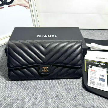 シャネル CHANEL CC-CH80758DVYJK  2025年最新入荷 二つ折り長財布 ロングウォレット ラムスキン