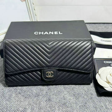 シャネル CHANEL CC-CH80758XVYYK 2025年最新入荷 二つ折り長財布 ロングウォレット ラムスキン