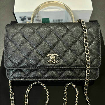 シャネル CHANEL CC-CH96119BK 2025年春夏 チェーン クラッチ バッグ ショルダーバッグ レディース グレインド カーフスキン