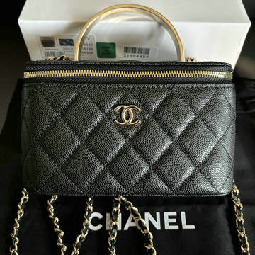 シャネル CHANEL CC-CH96120BK 2025年最新入荷 ヴァニティーケース トップハンドルバッグ トートバッグ ショルダーバッグ