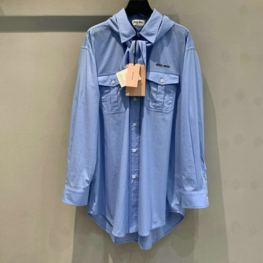 ミュウミュウ MIUMIU JS-CCMM25005　2025年最新入荷 ロングスリーブ シャツ カジュアル おしゃれ レディース