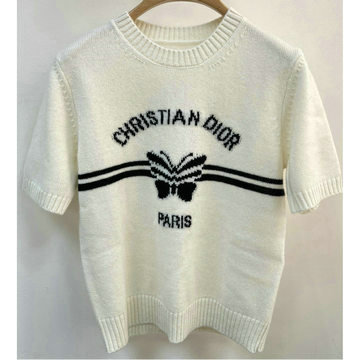 クリスチャンディオール CHRISTIAN DIOR JS-MDCD25002　2025年春夏最新入荷 ショートスリーブ セーター パピヨン カシミヤニット おしゃれ レディース