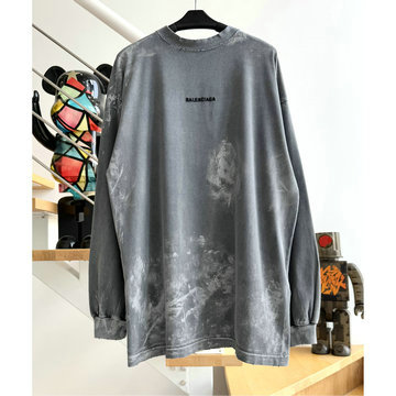 バレンシアガ BALENCIAGA JS-TCBA25001　2025年春夏最新入荷 オーバーサイズ ユニセックス Tシャツ 長袖 ストリートスタイル カジュアル おしゃれ
