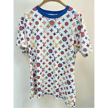 ルイヴィトン LOUISVUITTON JS-TDLV25020　2025年最新入荷 コットンジャージー 半袖 Tシャツ クルーネック カジュアル おしゃれ レディース
