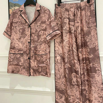 クリスチャンディオール CHRISTIAN DIOR JS-TZCD25006　2025年春夏最新入荷 アイスシルク パジャマセット ルームウェアセット 涼感 通気性