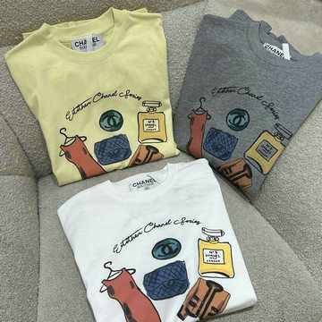 商品名称：シャネル CHANEL JS-TDCH25011　2025年最新入荷 ショートスリーブ Tシャツ クルーネック カジュアル レディース