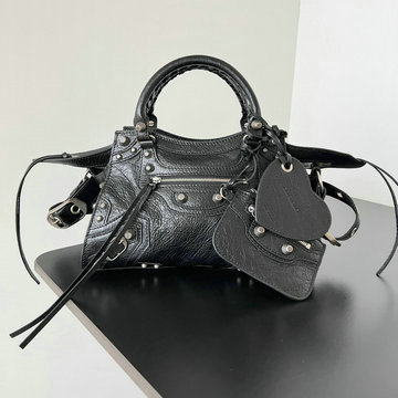 バレンシアガ BALENCIAGA 99-BA8230XPBK 2025年最新入荷 Neo cagole スモール トートバッグ ハンドバッグ 2way ショルダーバッグ レディース