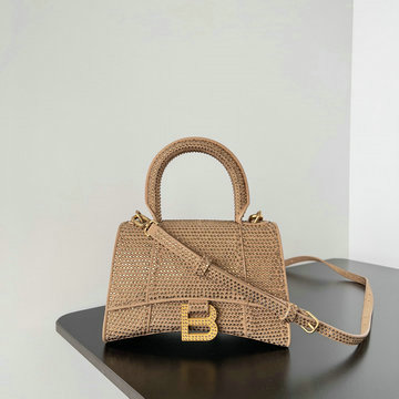 バレンシアガ BALENCIAGA 99-BA70552ZXS 2025年最新入荷 hourglass XS トートバッグ ハンドバッグ 2way ショルダーバッグ レディース