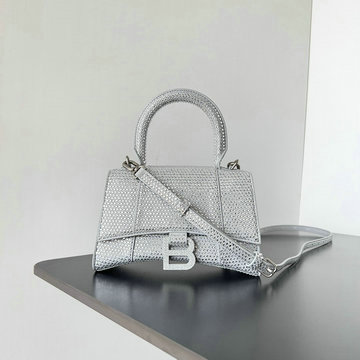 バレンシアガ BALENCIAGA 99-BA70552ZYS 2025年最新入荷 hourglass XS トートバッグ ハンドバッグ 2way ショルダーバッグ レディース
