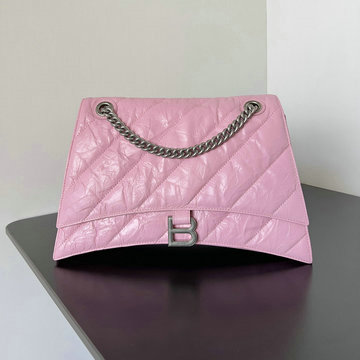 バレンシアガ BALENCIAGA 99-BA92885PQF 2025年最新入荷 crush チェーンポーチ ショルダーバッグ レディース