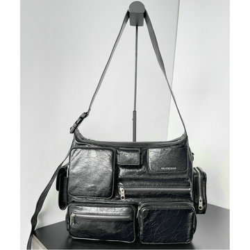 バレンシアガ BALENCIAGA 99-BA785297DBK  2025年最新入荷 メンズ SUPERBUSY メッセンジャーバッグ ショルダーバッグ