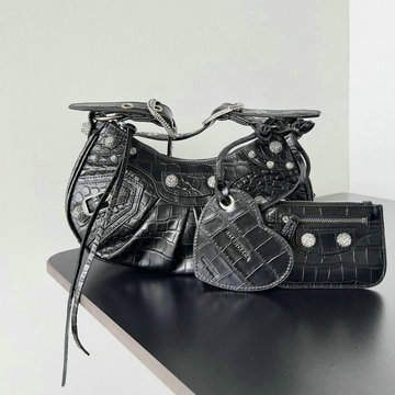 商品名称：バレンシアガ BALENCIAGA 99-BA671309XEBK 2025年最新入荷 ウィメンズ Le Cagole XS ホーボーバッグ 2way ショルダーバッグ レディース