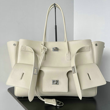 バレンシアガ BALENCIAGA 99-BA835670PYD 2025年最新入荷 ウィメンズ BEL AIR ミディアム キャリーオールバッグ ハンドバッグ